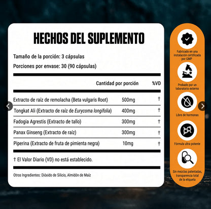 Óxido Nítrico Triple Vía, Reactiva tu Circulación Natural